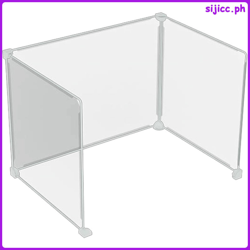 Sijicc 透明隔板文件夾塑料辦公桌噴嚏防護板用於櫃檯保護辦公室學生使用隱私面板