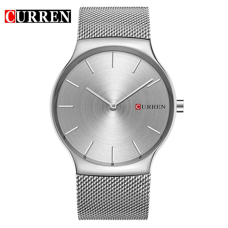 CURREN品牌 8256 石英 鋼帶 日本機芯 高級男士手錶