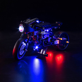 【精品燈飾】適用樂高積木模型42155蝙蝠俠機車DIY發光燈飾配件LED燈光