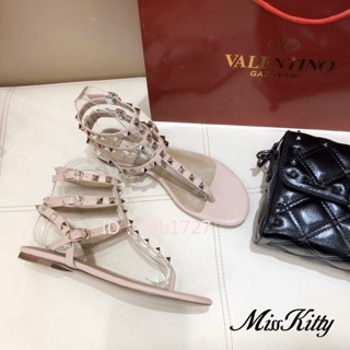 【現貨】范倫鐵諾 Valentino Valentino 女式平底涼鞋