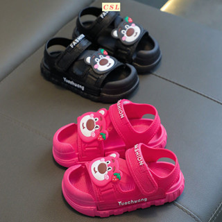 2024新款涼鞋夏季包頭男童女童通用軟底運動沙灘童鞋