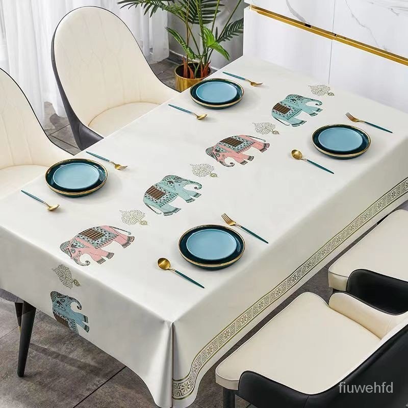 【大甩賣】桌布防水防油防燙免洗2024款新PVC餐桌桌布檯布茶几桌墊長方形