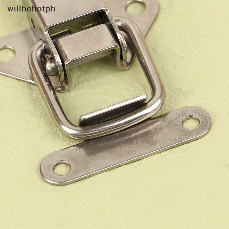 Willbehotph 1PC 304 不銹鋼飛機錶帶錶帶錶帶閂鎖工具箱包平口扣全新
