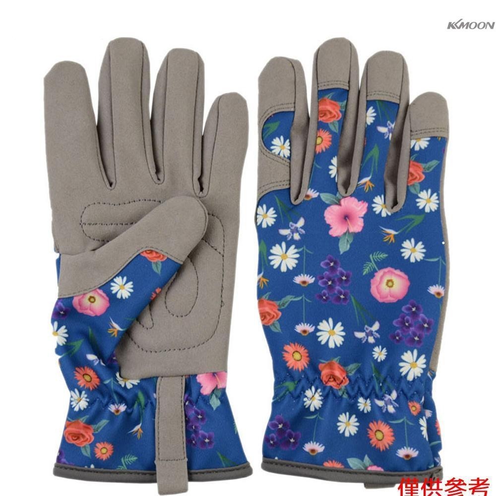 女士園藝手套透氣超細纖維花園手套防刺工作手套修剪、除草、種植