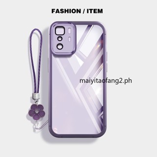 REDMI XIAOMI 外殼小米紅米 Note 10 Pro 5G Poco X3 GT 5G 透明帶保護矽膠軟殼彩色