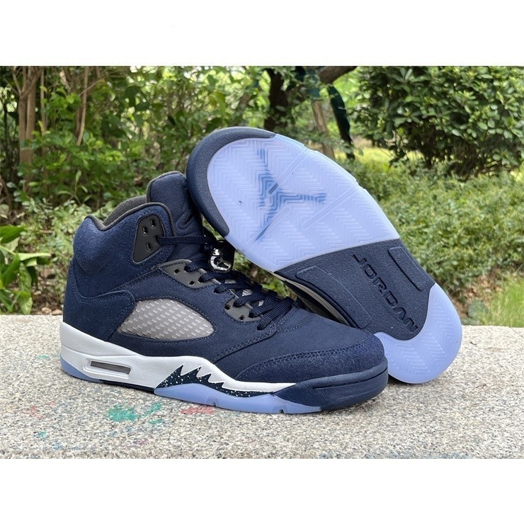 Air Jordan 5 “Georgetown” 午夜海軍籃球鞋