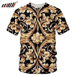 Homme 短袖奢華皇家巴洛克服裝上衣