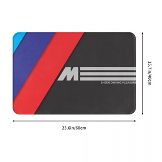 新款 BMW Logo (9) 浴室法蘭絨地墊 廁所衛生間防滑腳墊 茶几門口吸水地墊 速乾進門地毯 客廳沙發臥室洗手間地