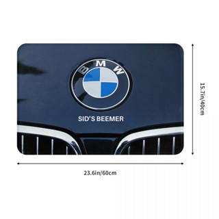 新款 BMW Logo 浴室法蘭絨地墊 廁所衛生間防滑腳墊 茶几門口吸水地墊 速乾進門地毯 客廳沙發臥室洗手間地墊16x