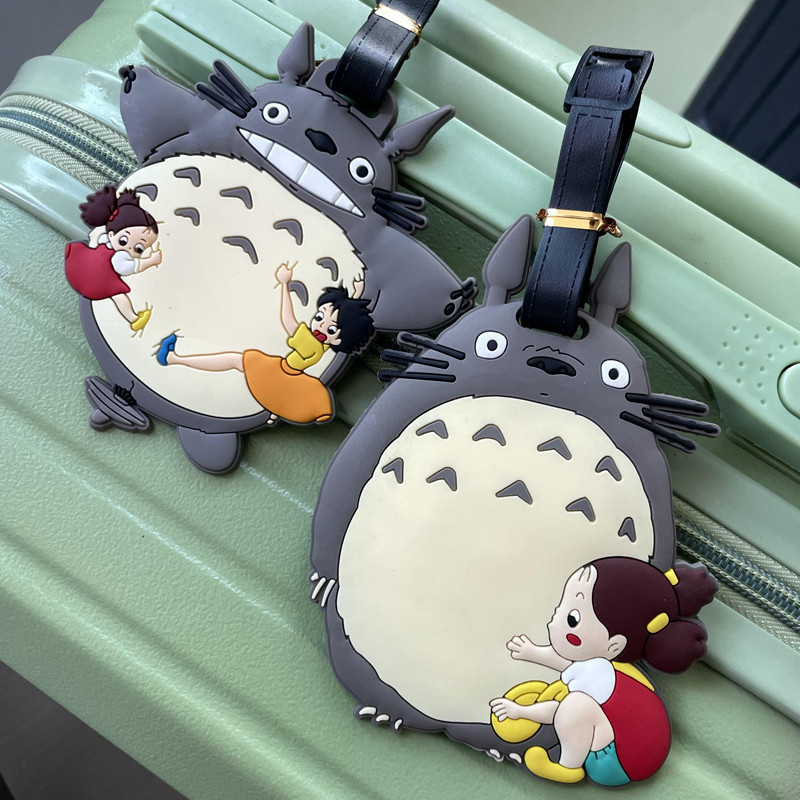 日系卡通宮崎駿Totoro龍貓造型箱包背包旅行包識別吊牌吊飾旅行品（2.26）
