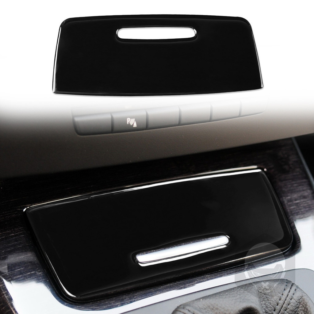 適用於 BMW 老3系E90菸灰缸蓋貼鋼琴黑裝飾貼汽車內飾改裝配件