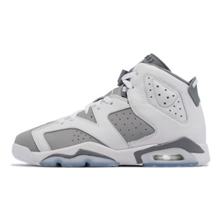 Nike Air Jordan 6 Retro GS 白 灰 喬丹 6代 女鞋 大童鞋 【ACS】 384665-100