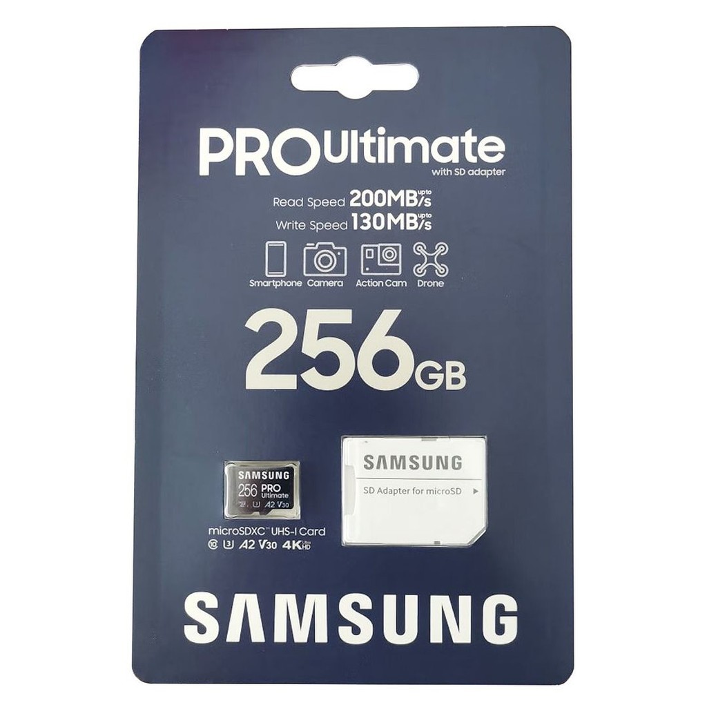 三星 PRO Ultimate 256GB microSD 記憶卡 (連SD轉接卡) MB-MY256SA(平行進口)
