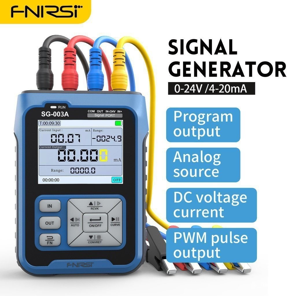 【全新正品】【現貨保固】當天速發 Fnirsi SG-003A 0-10V 可調電流電壓模擬器 4-20mA 信號發生器