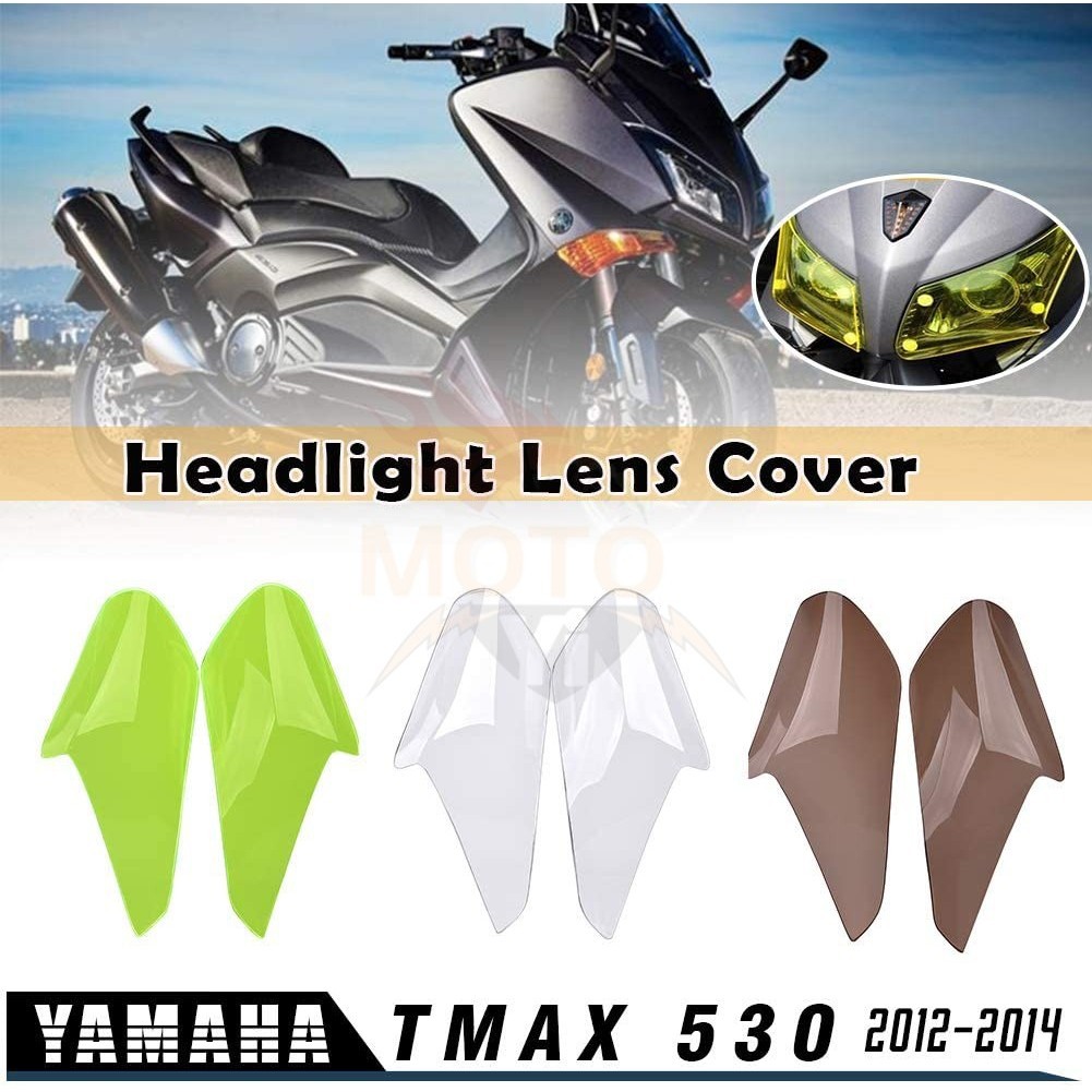 熱款 適用yamaha雅馬哈TMAX 530改裝配件大燈保護片防護膠罩燈殼鏡片