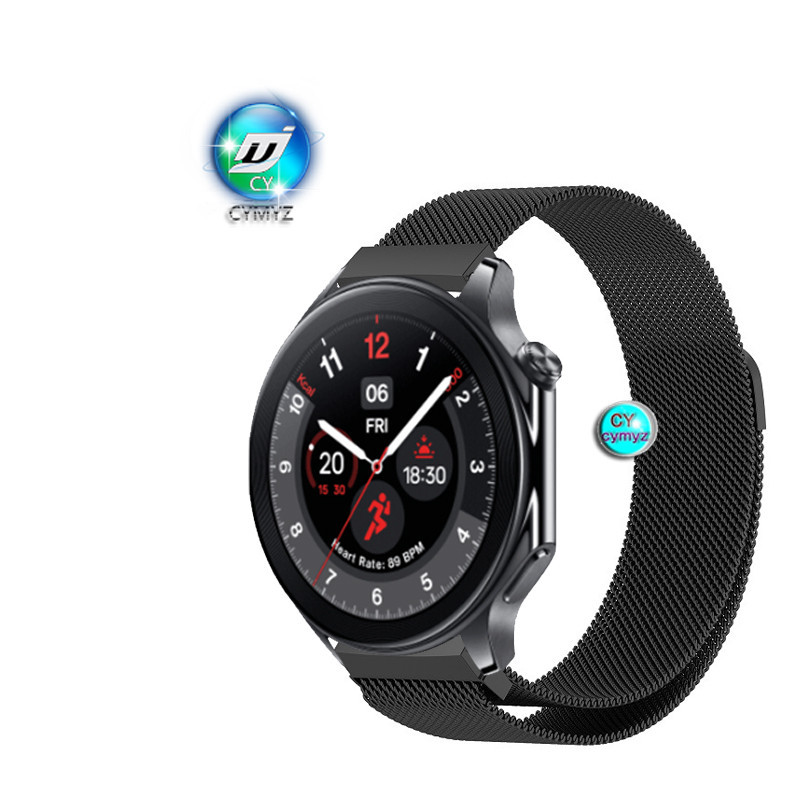 Oppo Watch X 錶帶 OnePlus Watch 2 錶帶金屬錶帶運動腕帶