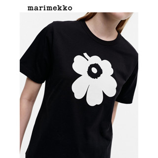 Unikko印花短袖Marimekko ERNA純棉T恤潮流百搭男女同款上衣