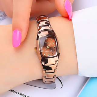 鎢鋼手錶女款 防水簡約氣質女表 小錶盤女士石英錶