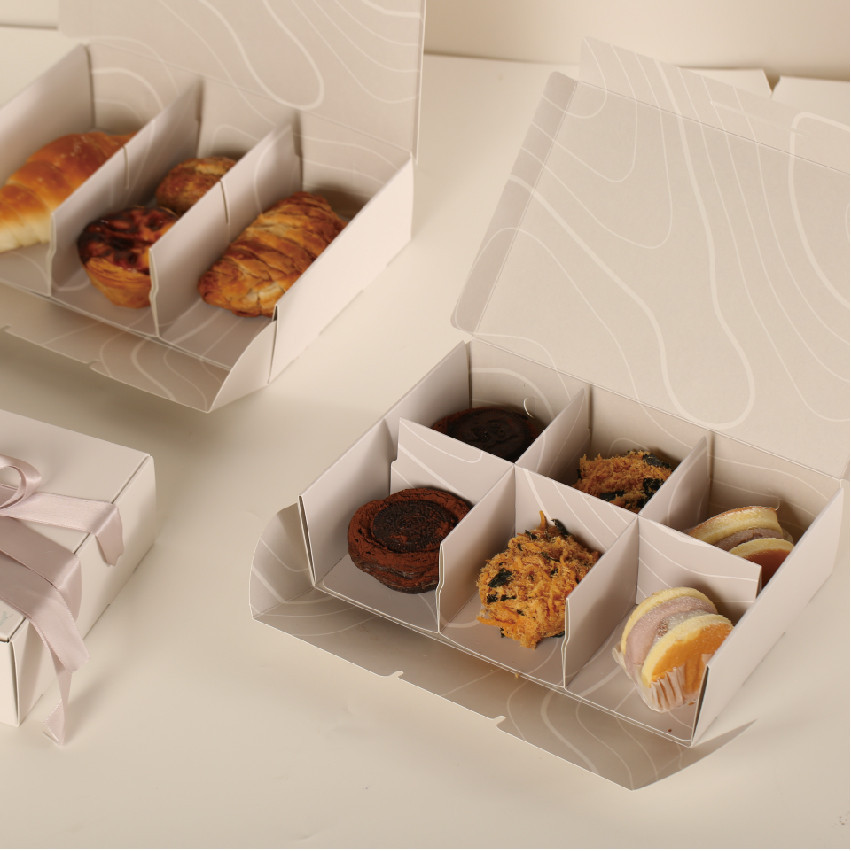 【現貨】【蛋撻包裝盒】 四粒六粒蛋撻盒子 可頌常溫 蛋糕打包盒 兩格 三格 野餐盒 烘焙