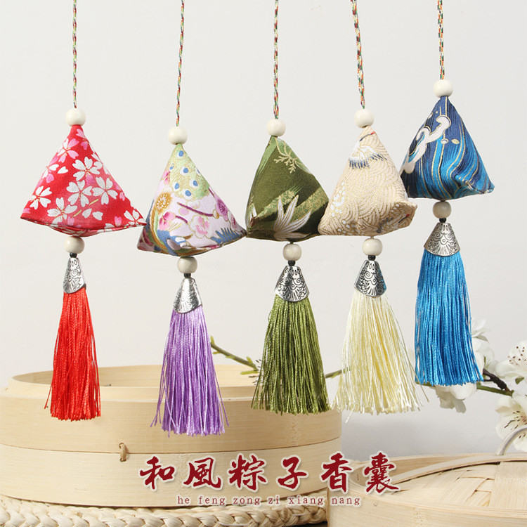 端午節艾草粽子香包香囊 迷你三角粽小香包活動禮品吊飾批發