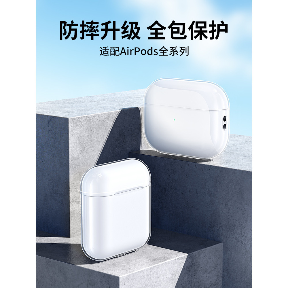 【燒米】 適用蘋果airpodspro2 保護套airpods3 藍牙耳機殼airpod 一代第二代pro三代 超薄透明