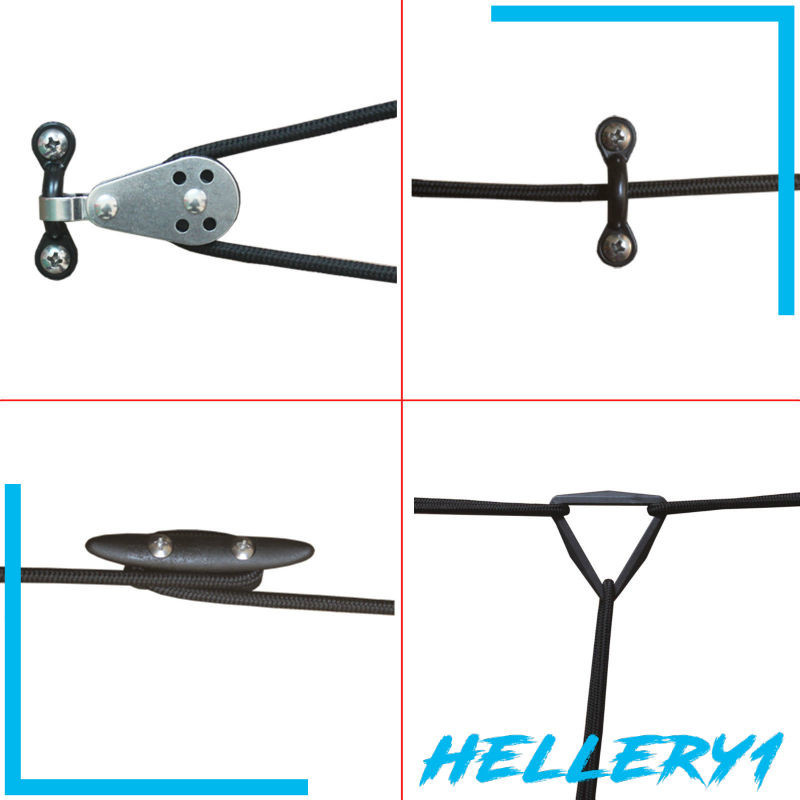 [Hellery1] 船用皮划艇獨木舟錨手推車系統滑輪墊眼螺絲螺母