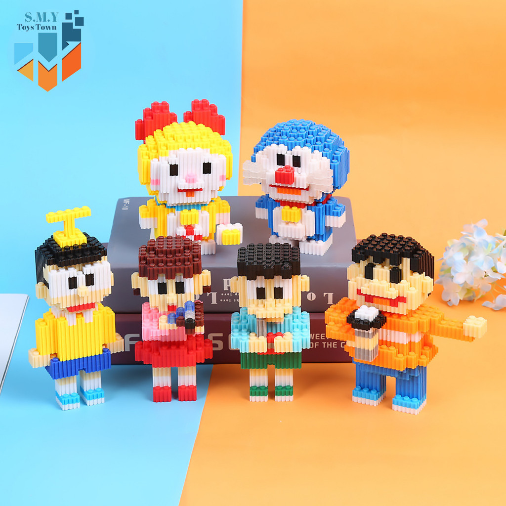 哆啦夢 Smy Nano Blocks 哆啦A夢 6041-44-45 玩具模型積木積木建築 DIY 裝飾擺件動漫人物禮