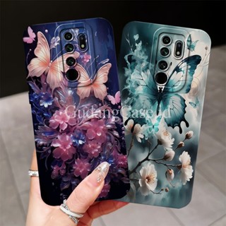 軟殼 Hp Redmi 9 Note 8 Pro 蝴蝶圖案柔性相機保護套