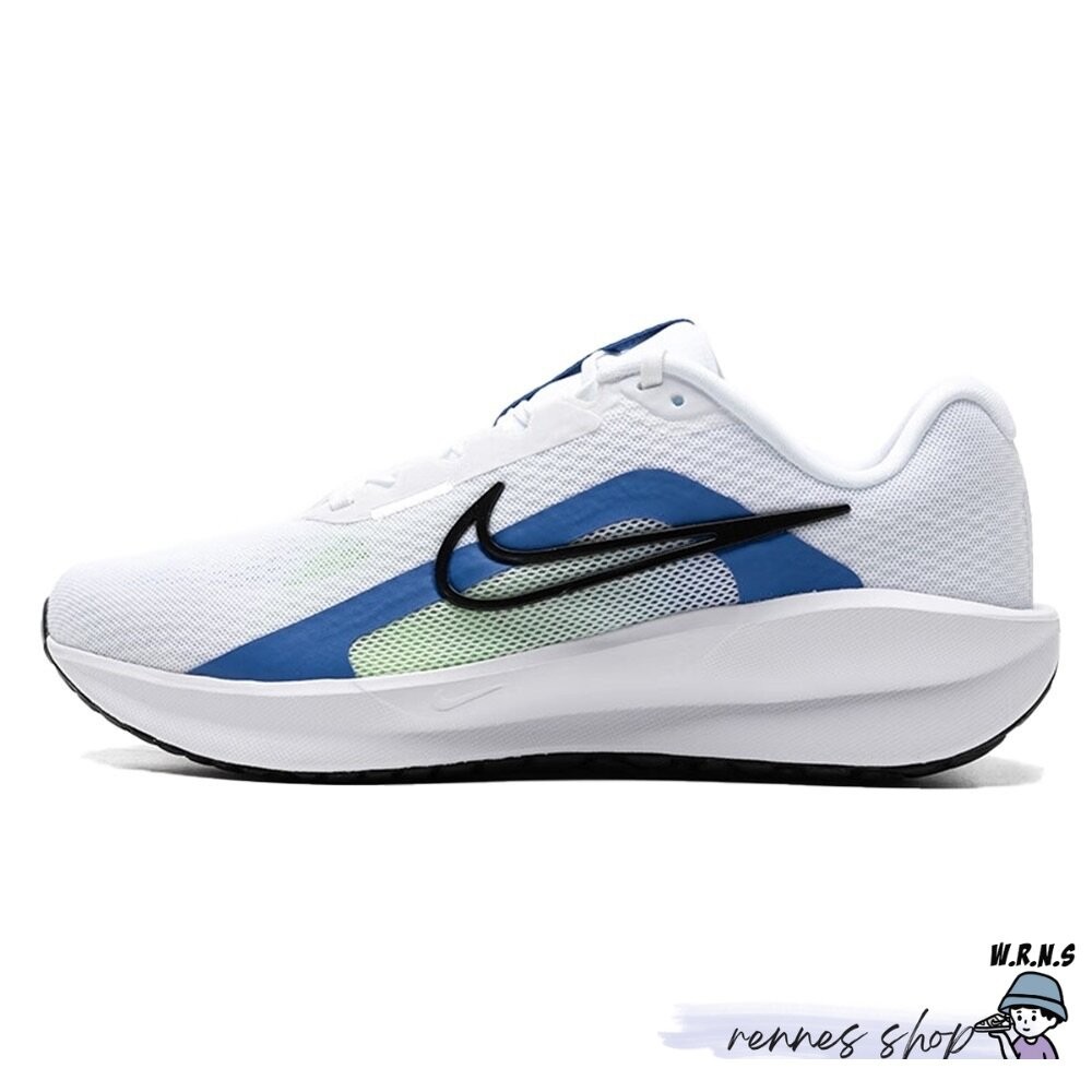 Nike 男鞋 慢跑鞋 休閒鞋 寬楦 Downshifter 13 白藍  FJ1284-103