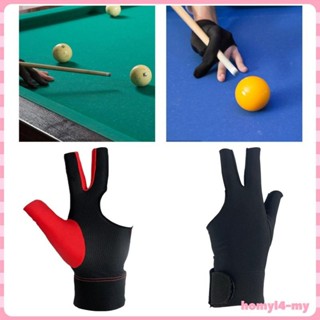 [HomyldfMY] 開放式左手三指台球手套輕便防滑台球桿手套