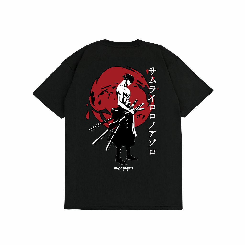 Gildan 男式 T 恤 SAKAZUKI Kaos Baju 動漫 RORONOA ZORO MANGA ONE P