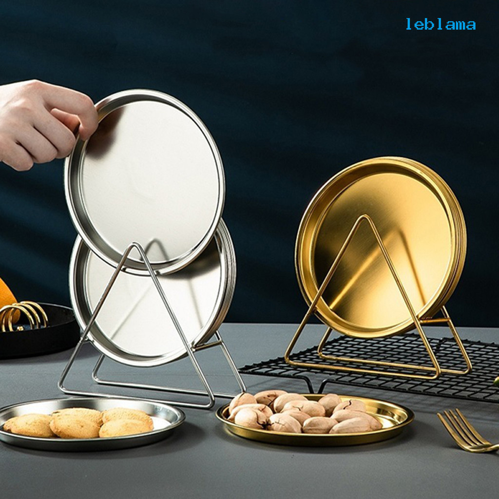 [LBA] 304不鏽鋼韓系骨碟 收納架 圓盤 咖啡廳食品級烤肉盤 吐骨淺盤子