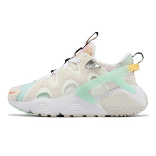 Nike 休閒鞋 Wmns Air Huarache Craft 白 綠 花卉 彩色 女鞋 ACS FJ7735-031