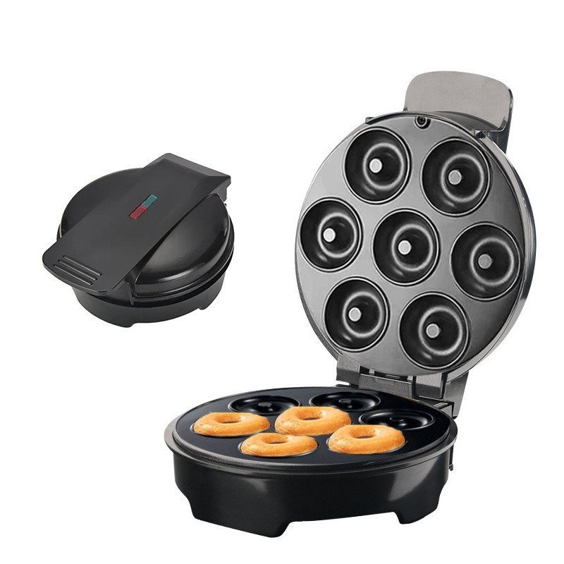 【開年大促】美規110V甜甜圈機 7孔家用早餐機 餅乾機 鬆餅機 蛋糕機  Donut machine