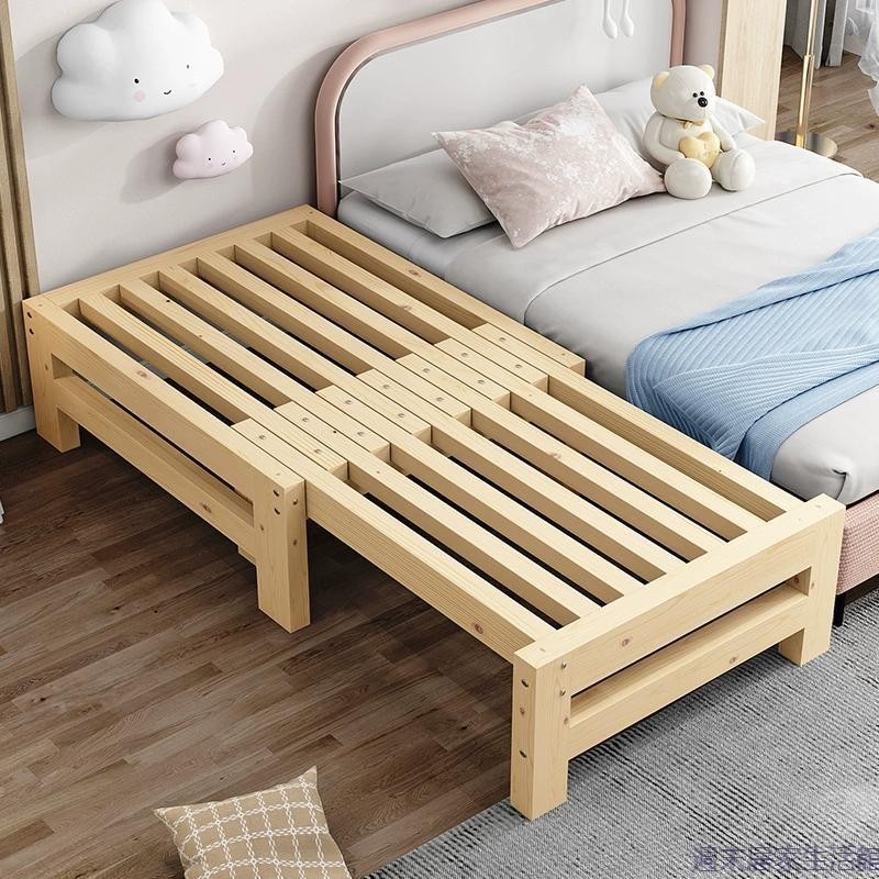 免運環保實木松木沙發床兩用多功能小戶型伸縮床兒童抽拉床推拉拼接床