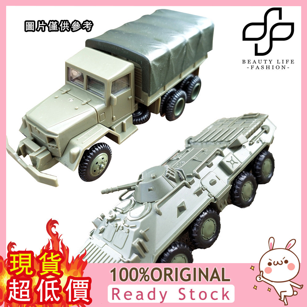 [媽咪寶貝] 1:72 M35軍事卡車BTR-80裝甲運輸車 拼裝模型 兩款一起賣