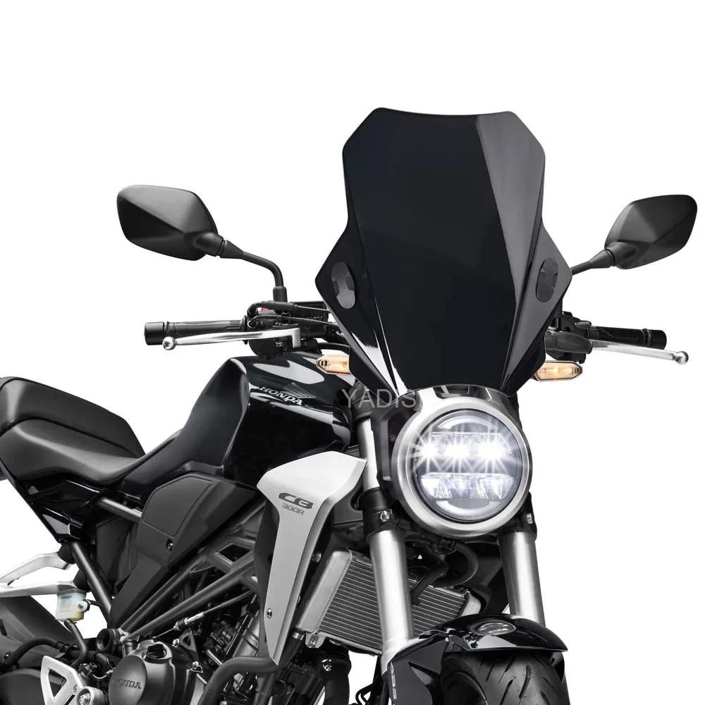 HONDA 2022 新款適用於本田 CB150R CB300R 摩托車可調擋風玻璃擋風玻璃 2018 2019 202