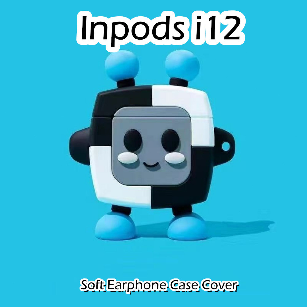 【快速發貨】適用於 Inpods i12 Case 創意卡通系列軟矽膠耳機套外殼保護套 NO.2