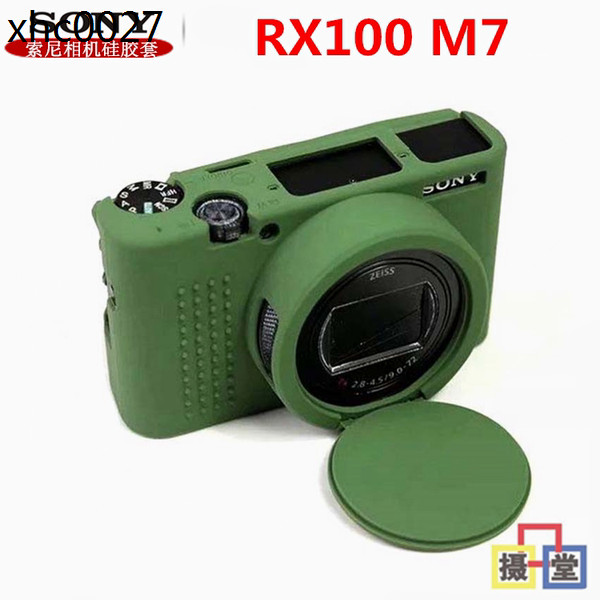 熱賣. 索尼黑卡RX100VII微單相機包 rx100m7矽膠套 便攜保護套 防震防摔