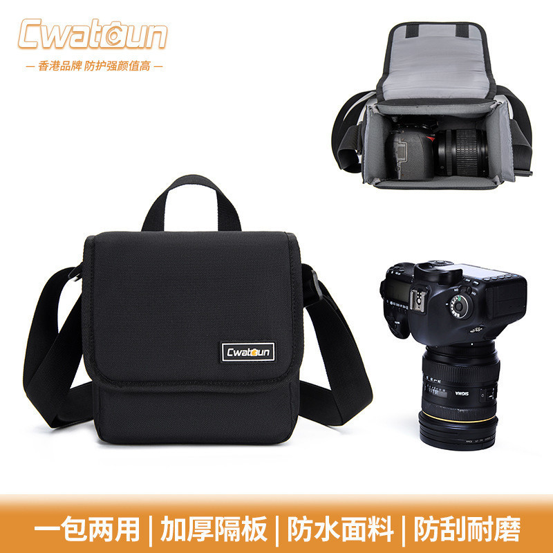 Cwatcun香港攝影相機內膽包 單肩攝影包微單相機包攝影背包相機包單反攝影包包男生禮物情人節禮物男生生日禮物