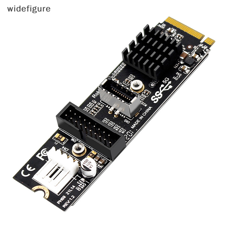 Widefigure M.2 PCI E 轉 Usb C PCI TYPE-C+19/20 PIN 擴展卡 M.2 PC