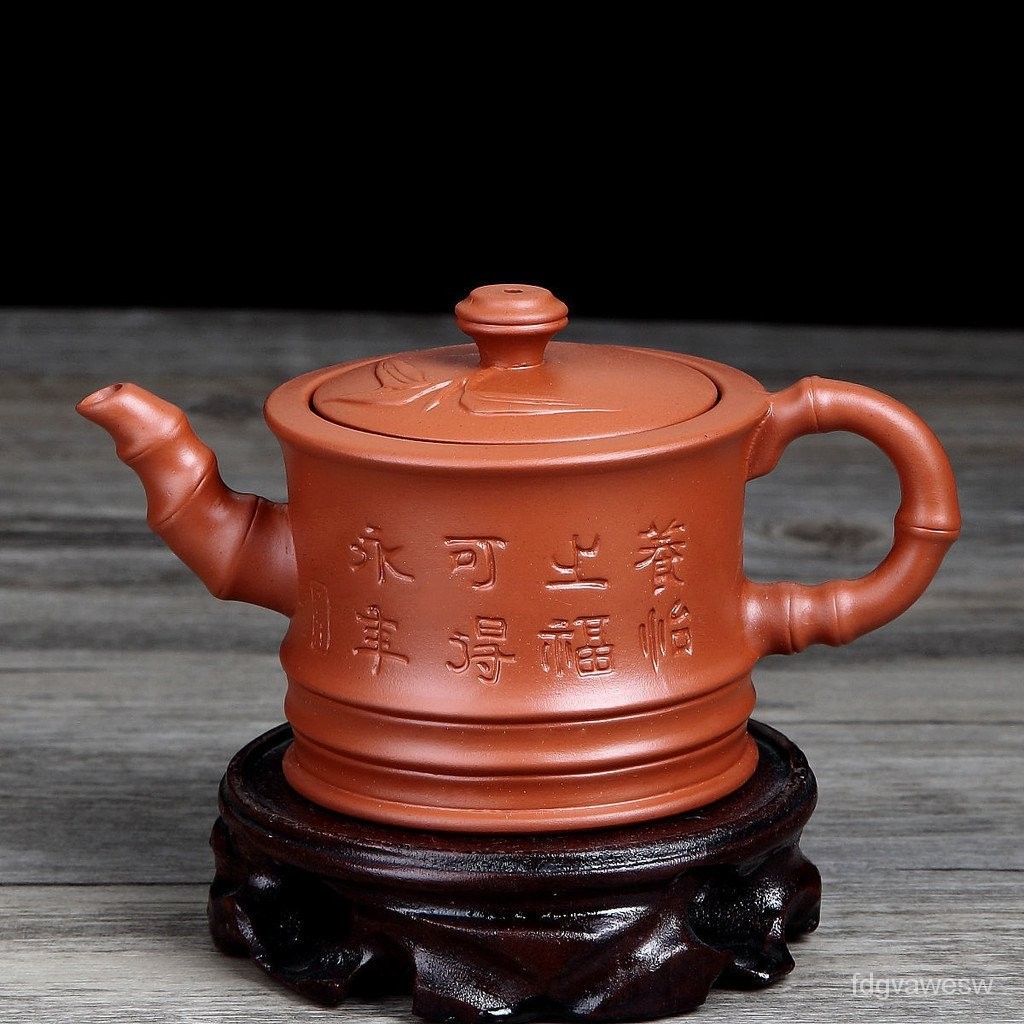 【新品上新】竹壺小容量茶壺宜興紫砂壺功夫茶具泡茶過濾朱泥陶瓷套裝