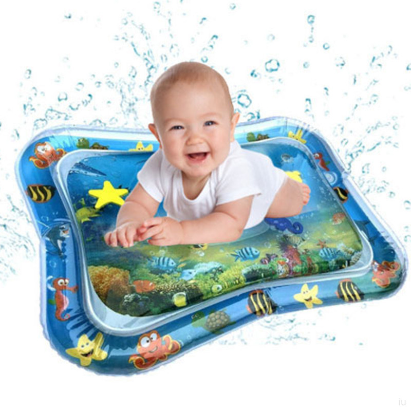 充氣水上游戲墊加厚 PVC 幼兒趣味活動遊樂中心嬰兒水墊【IU貝嬰屋】