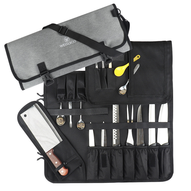 wessleco刀具收納包 便攜式戶外刀具包刀具收納袋露營包野餐工具包