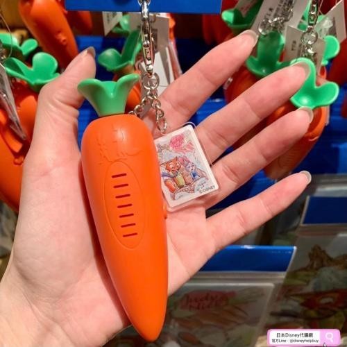 （現貨在台）東京迪士尼動物方城市 可錄音播放 胡蘿蔔造型鑰匙圈
