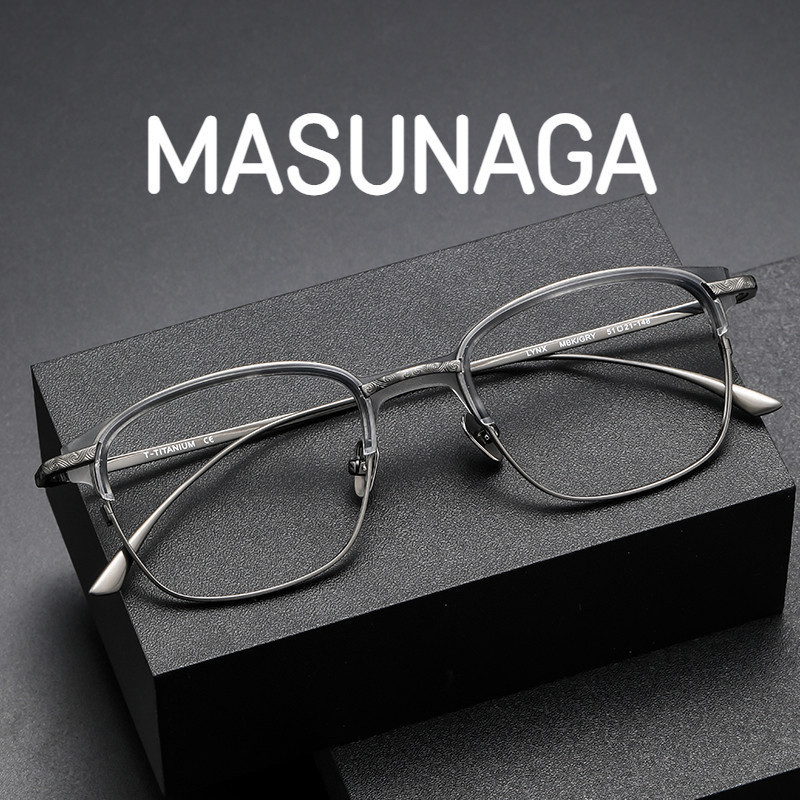 【Ti鈦眼鏡】純鈦近視眼鏡 男款 masunaga增永同款LYNX 復古眼鏡 方框眼鏡 眼鏡女