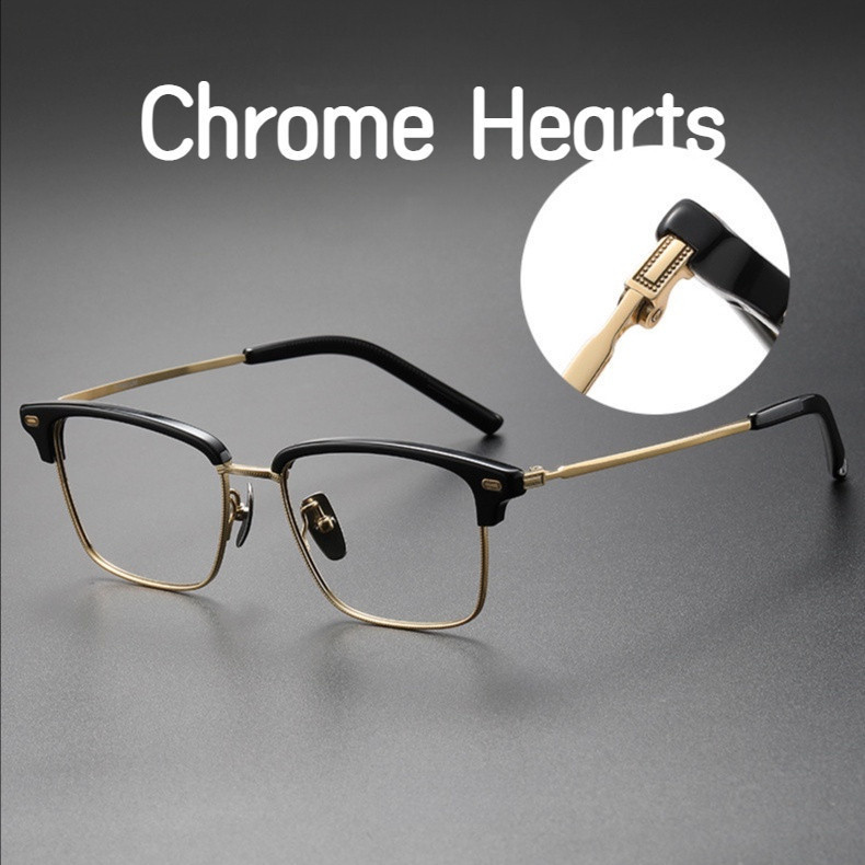 【Ti鈦眼鏡】純鈦鏡框 復古眼鏡 眉毛眼鏡架 Chrome Hearts克羅心眼鏡 板材眼鏡 全框眼鏡 近視眼鏡 眼鏡框