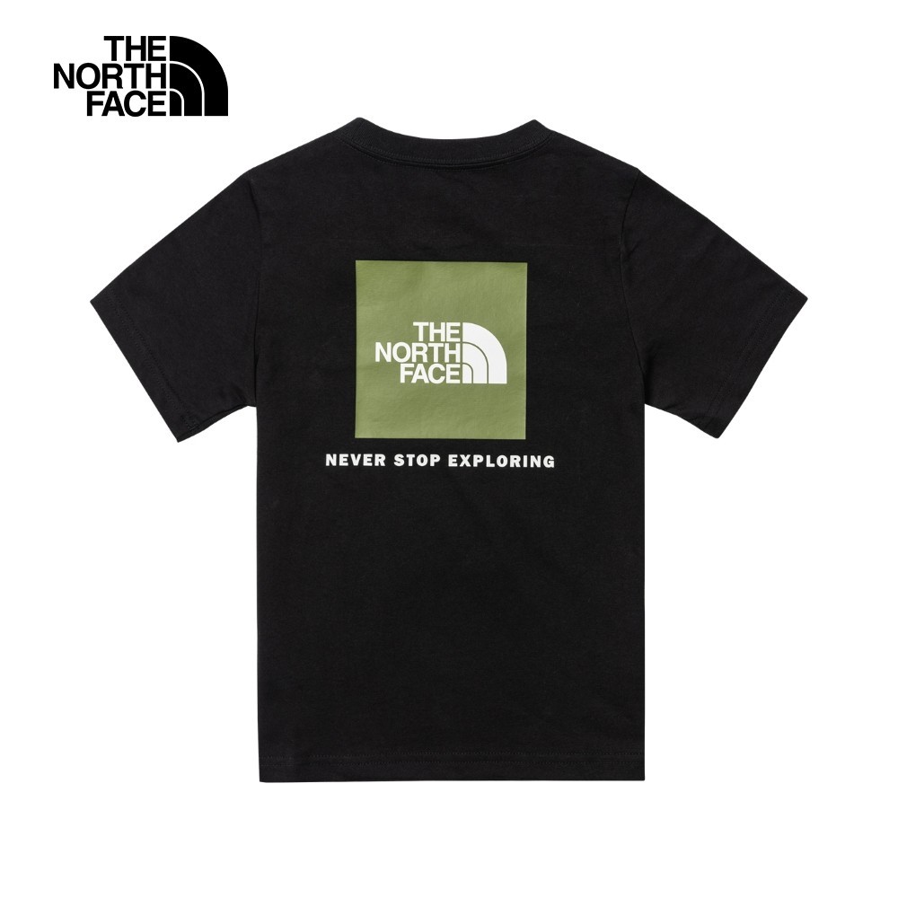 The North Face北面兒童黑色純棉品牌LOGO印花短袖T恤｜899ETKO