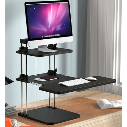 升降桌子桌面站立式工作台電腦架支架站着辦公桌站立辦公升降台桌