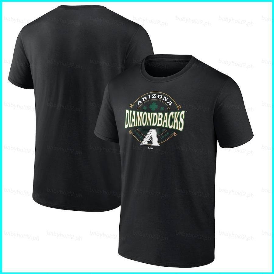 球衣 2024 MLB 亞利桑那鑽石背隊球衣聖帕特里克節短袖 T 恤運動 T 恤加大碼球迷版